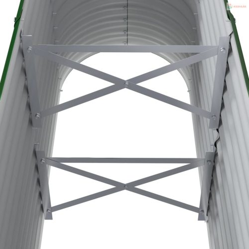 Zöld horganyzott acél kerti magaságyás 114x40x68 cm