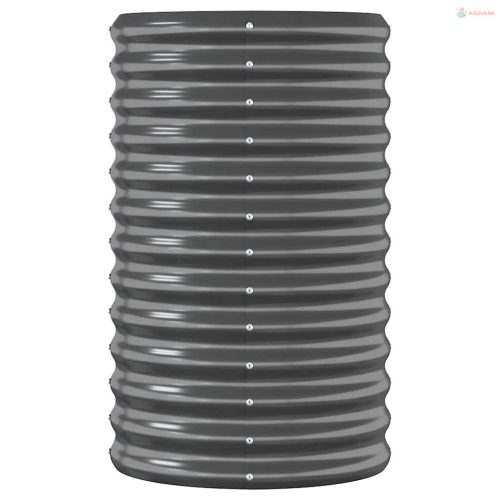 Antracitszürke horganyzott acél kerti magaságyás 114x40x68 cm