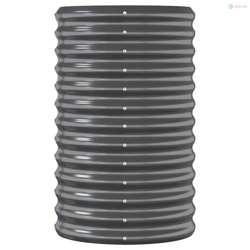 Antracitszürke horganyzott acél kerti magaságyás 152x40x68 cm