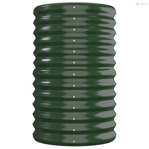 Zöld horganyzott acél kerti magaságyás 260x40x68 cm