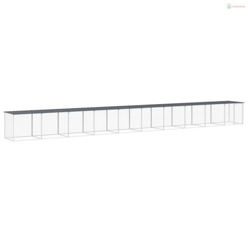 Antracitszürke horganyzott acél tyúkketrec tetővel 1003x98x90cm