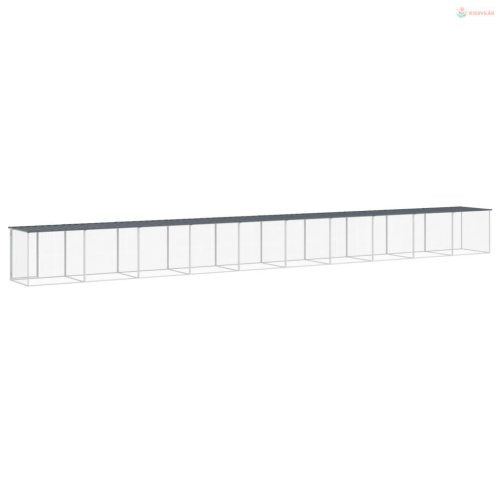 Antracitszürke horganyzott acél tyúkketrec tetővel 1003x98x90cm