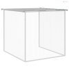 Világosszürke horganyzott acél tyúkketrec tetővel 803x98x90 cm