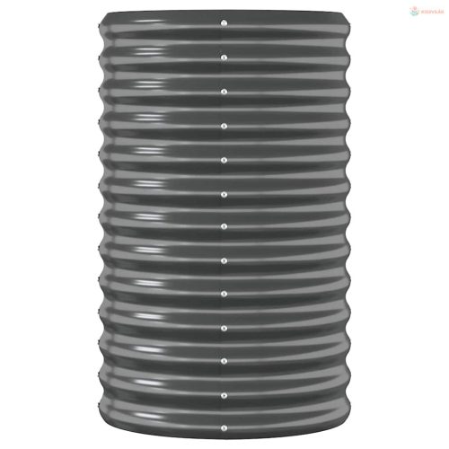 Antracitszürke horganyzott acél kerti magaságyás 260x40x68 cm