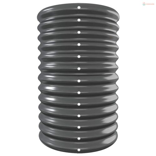 Antracitszürke horganyzott acél kerti magaságyás 332x40x68 cm