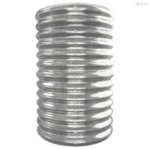 Ezüstszínű horganyzott acél kerti magaságyás 332x40x68 cm