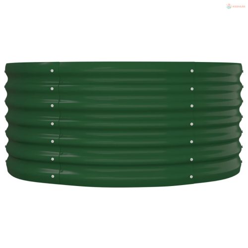 Zöld horganyzott acél kerti magaságyás 152x80x36 cm