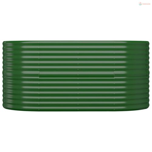 Zöld horganyzott acél kerti magaságyás 152x80x68 cm