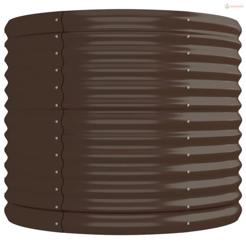 Barna horganyzott acél kerti magaságyás 224x80x68 cm