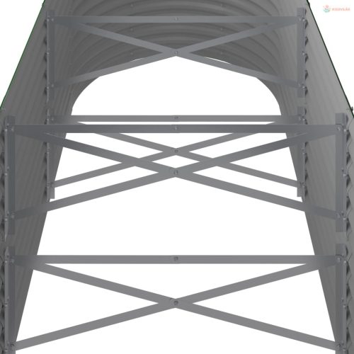 Zöld horganyzott acél kerti magaságyás 296x80x68 cm