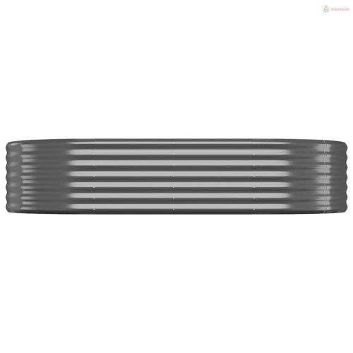 Antracitszürke horganyzott acél kerti magaságyás 175x100x36 cm