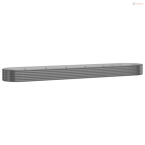 Antracitszürke horganyzott acél kerti magaságyás 507x100x36 cm