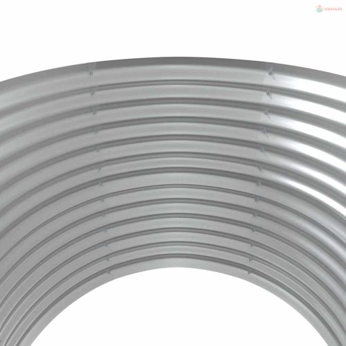 Barna horganyzott acél kerti magaságyás 100x100x68 cm