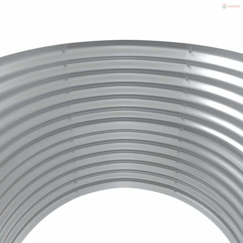 Antracitszürke horganyzott acél kerti magaságyás 100x100x68 cm