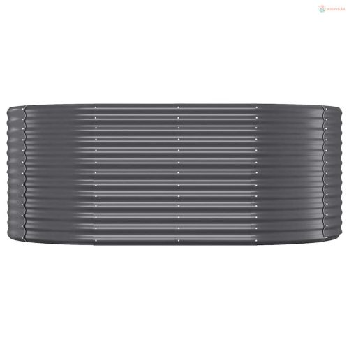 Antracitszürke horganyzott acél kerti magaságyás 175x100x68 cm