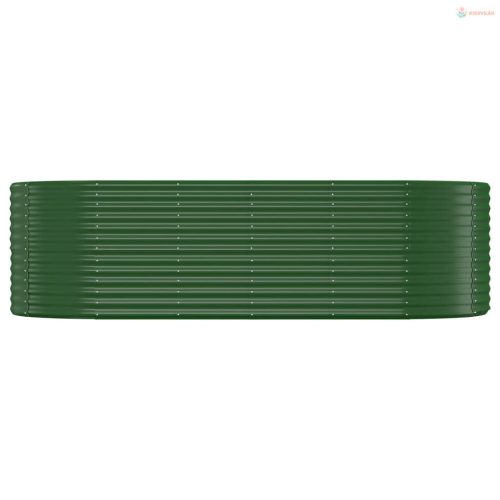 Zöld horganyzott acél kerti magaságyás 249x100x68 cm