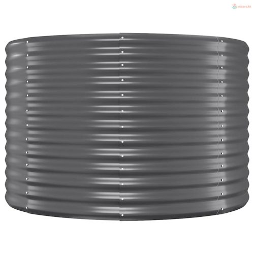 Antracitszürke horganyzott acél kerti magaságyás 249x100x68 cm