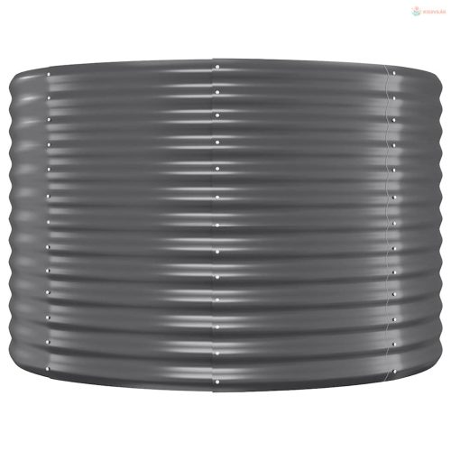 Antracitszürke horganyzott acél kerti magaságyás 322x100x68 cm