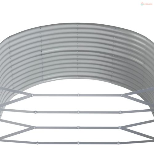 Barna horganyzott acél kerti magaságyás 367 x 140 x 68 cm