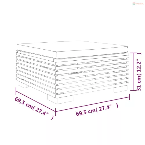 2 részes tömör tíkfa kerti ülőgarnitúra