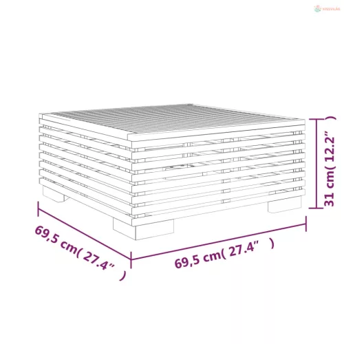 2 részes tömör tíkfa kerti ülőgarnitúra