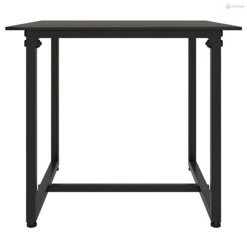 3 részes fekete polyrattan kültéri ülőgarnitúra párnákkal