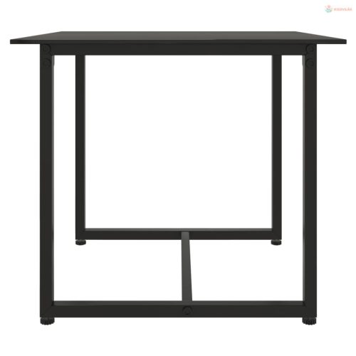 3 részes fekete polyrattan kerti ülőgarnitúra párnákkal