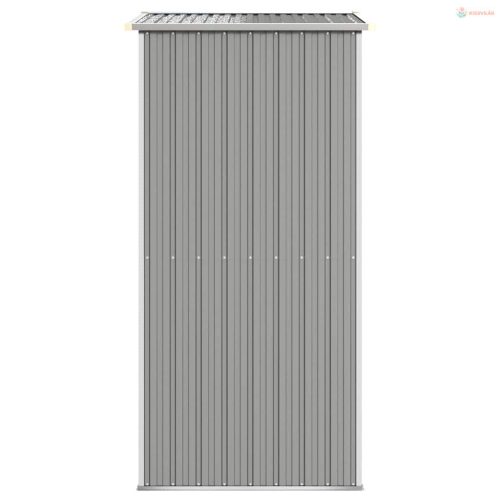 Világosszürke horganyzott acél kerti fészer 192x108x223 cm