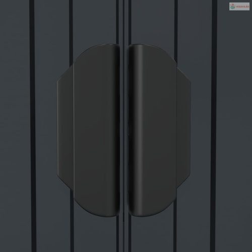 Antracitszürke horganyzott acél kerti fészer 192 x 108 x 223 cm