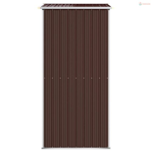 Sötétbarna horganyzott acél kerti fészer 192x108x223 cm