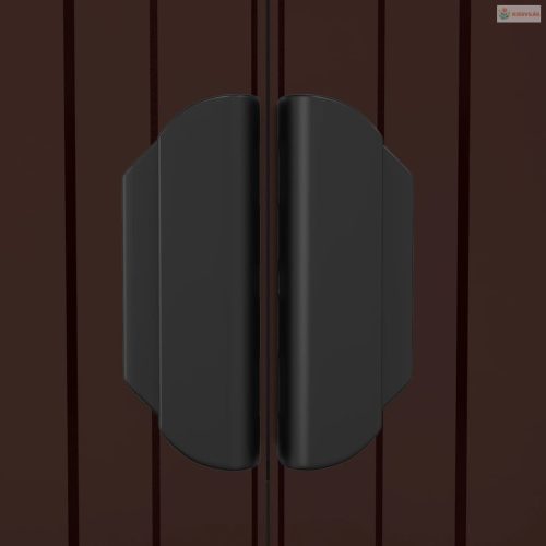 Sötétbarna horganyzott acél kerti fészer 192x108x223 cm