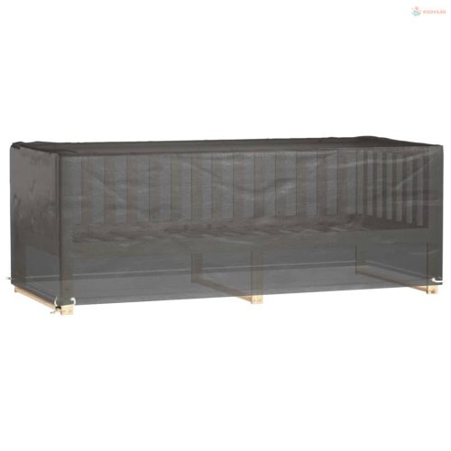 Téglalap alakú kerti bútor huzat 8 fűzőlyukkal 192x82x65 cm