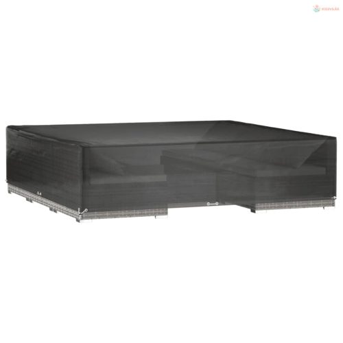 Négyzet alakú kerti bútorhuzat 16 fűzőlyukkal 240 x 240 x 55 cm