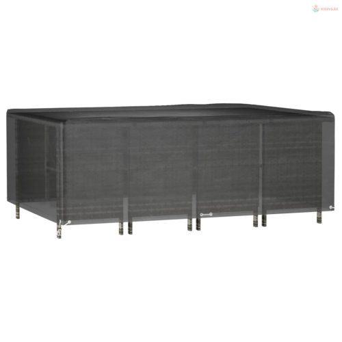 Téglalap alakú kerti bútorhuzat 12 fűzőlyukkal 240x180x80 cm