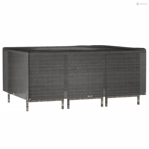 Téglalap alakú kerti bútorhuzat 12 fűzőlyukkal 270x180x90 cm