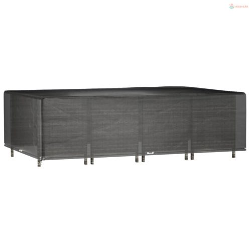 Téglalap alakú kerti bútorhuzat 16 fűzőlyukkal 325x205x90 cm