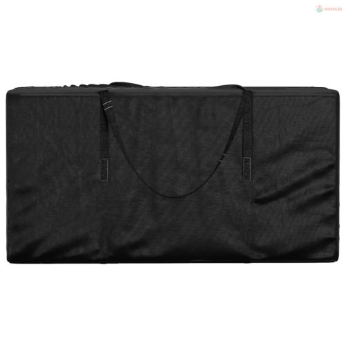 Fekete polietilén kerti párnatároló zsák 150 x 75 x 75 cm