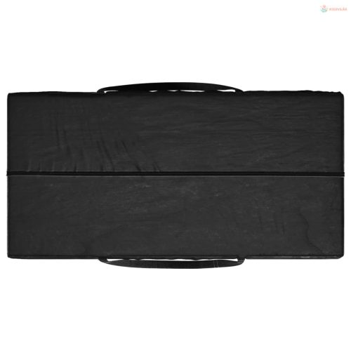 Fekete polietilén kerti párnatároló zsák 150 x 75 x 75 cm