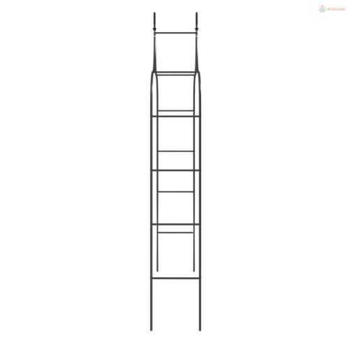 2 db fekete acél kerti boltív 120 x 38 x 260 cm