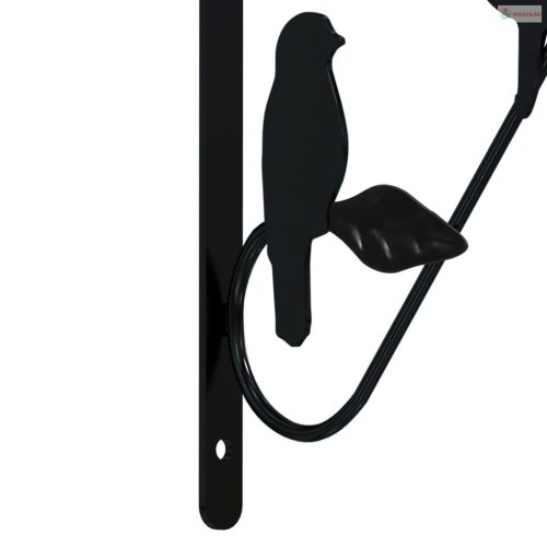 4 db fekete acél függő kaspótartó