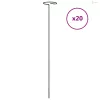 20 db sötétzöld acél kerti növénykaró 40 cm