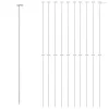 20 db sötétzöld acél kerti növénykaró 91 cm