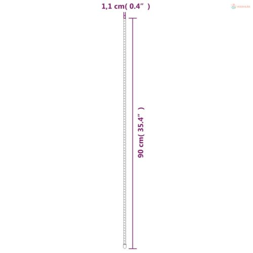 30 db zöld acél kerti növénykaró 90 cm
