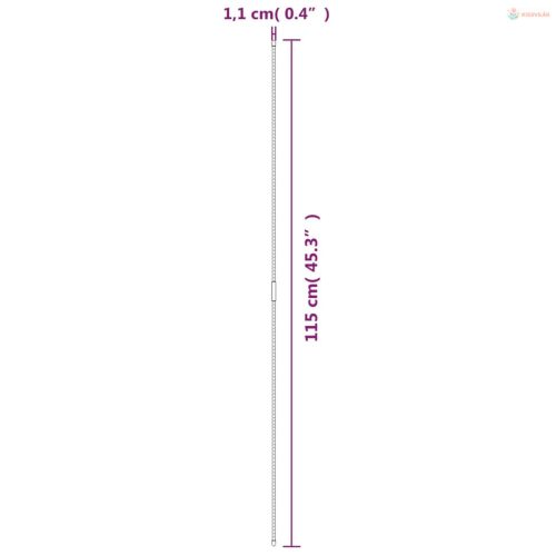 30 db zöld acél kerti növénykaró 115 cm