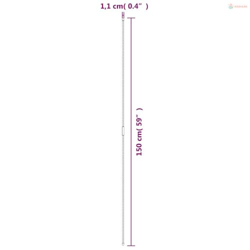 30 db zöld acél kerti növénykaró 150 cm