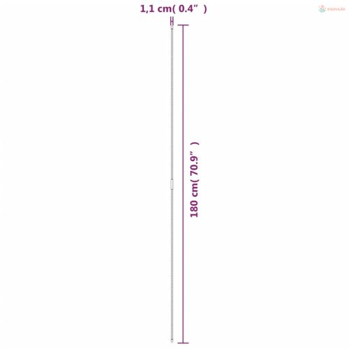 30 db zöld acél kerti növénykaró 180 cm