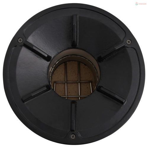 Ezüstszínű acél fatüzelésű kempingtűzhely 45 x 25 x 26 cm