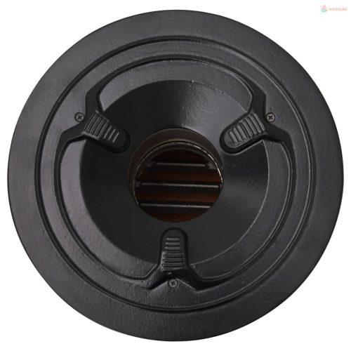 Ezüstszínű acél fatüzelésű kempingtűzhely 51,5 x 35 x 30,5 cm