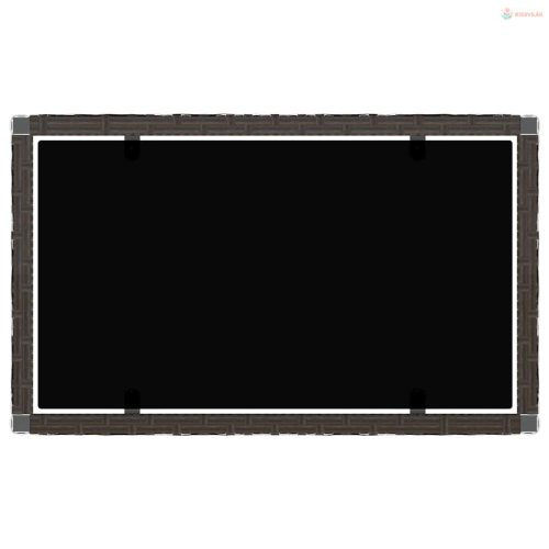 4 részes barna polyrattan kerti ülőgarnitúra párnákkal