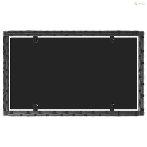 4 részes fekete polyrattan kerti ülőgarnitúra párnákkal